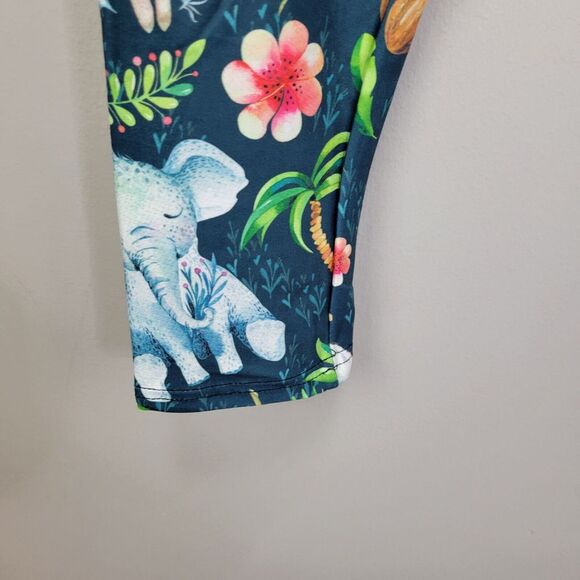 Dren Designs‎ Exotic Animal Print Polyester Spandex Ankle Leggings  OS - Picture 3 of 6